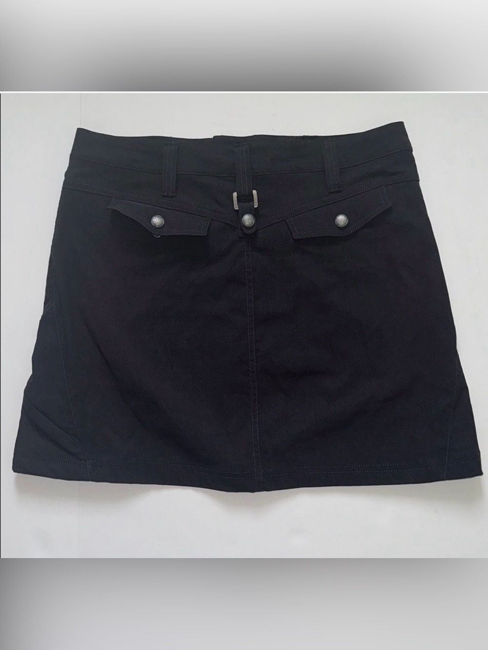 Athleta Skort Skirt w/ Attached Mesh Shorts 5 Pockets Rear Patch Snap Pockets